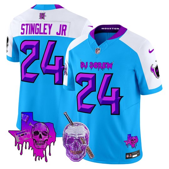 Men's Houston Texans DJ Screw Vapor Limited Jersey - All Stitched