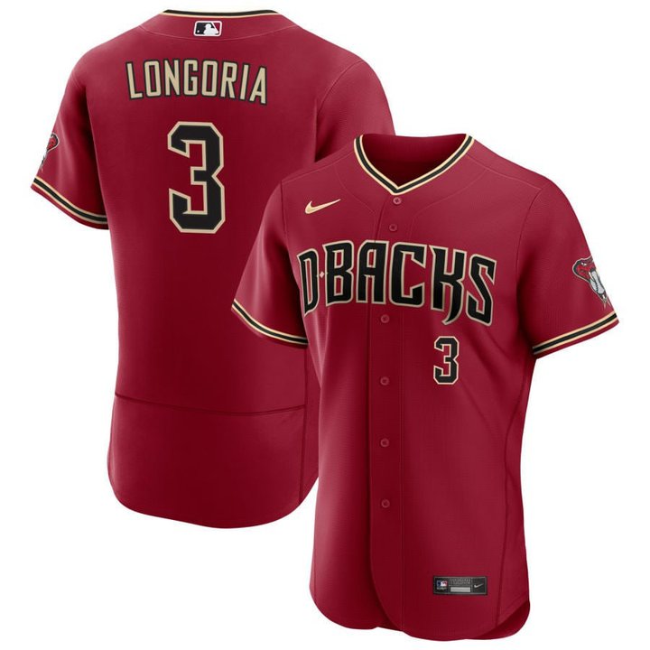 Men’s Arizona Diamondbacks Red Flex Base Jersey - All Stitched