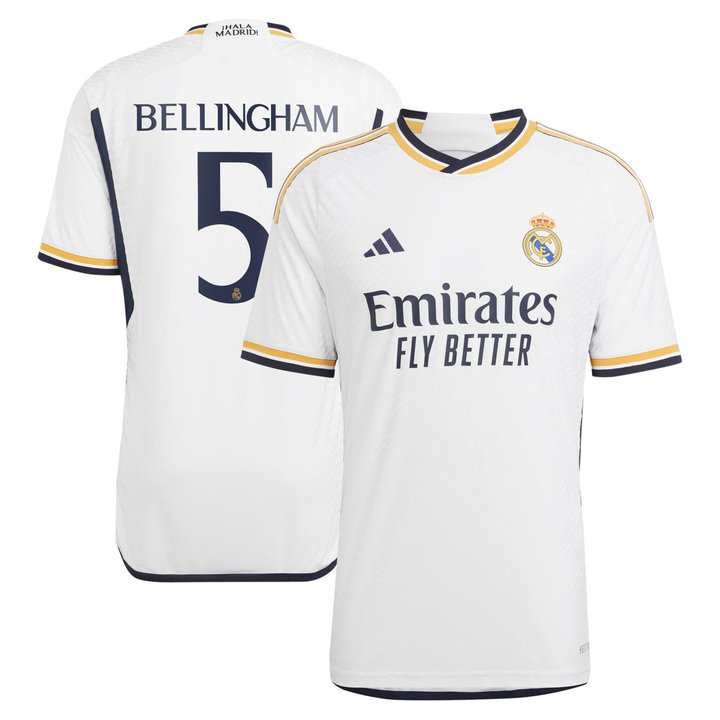 Jude Bellingham Real Madrid 23/24 Home Jersey - Printed