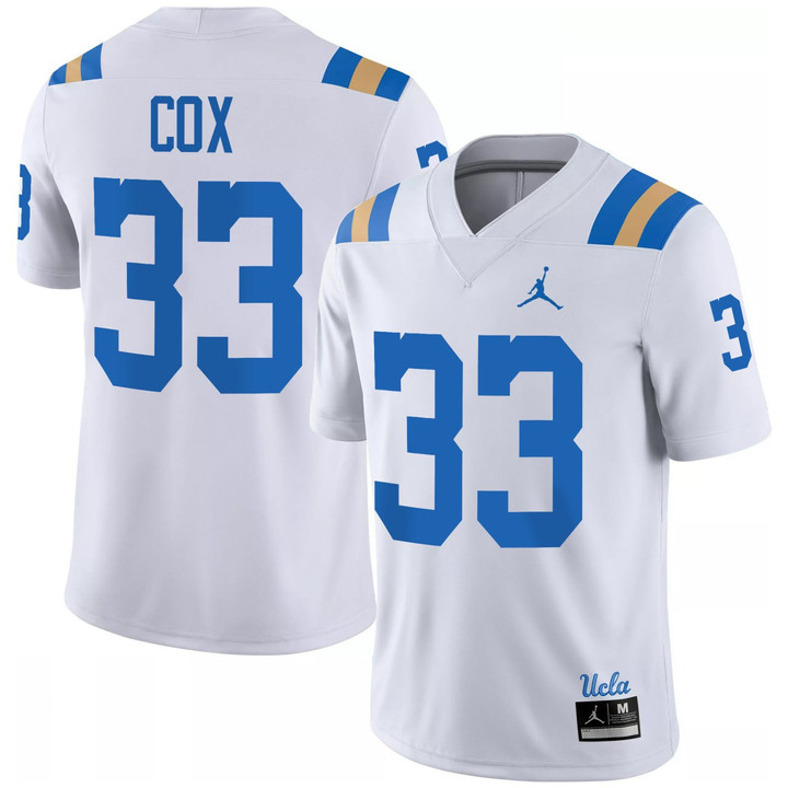 Karson Cox Ucla Football White Jersey - All Stitched