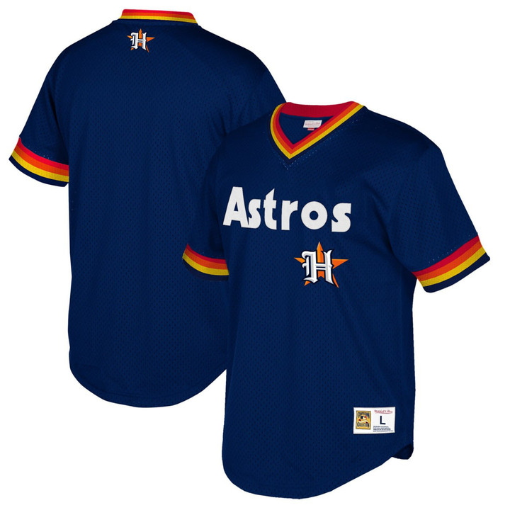 Houston Astros Navy Cooperstown Jersey - All-stitched