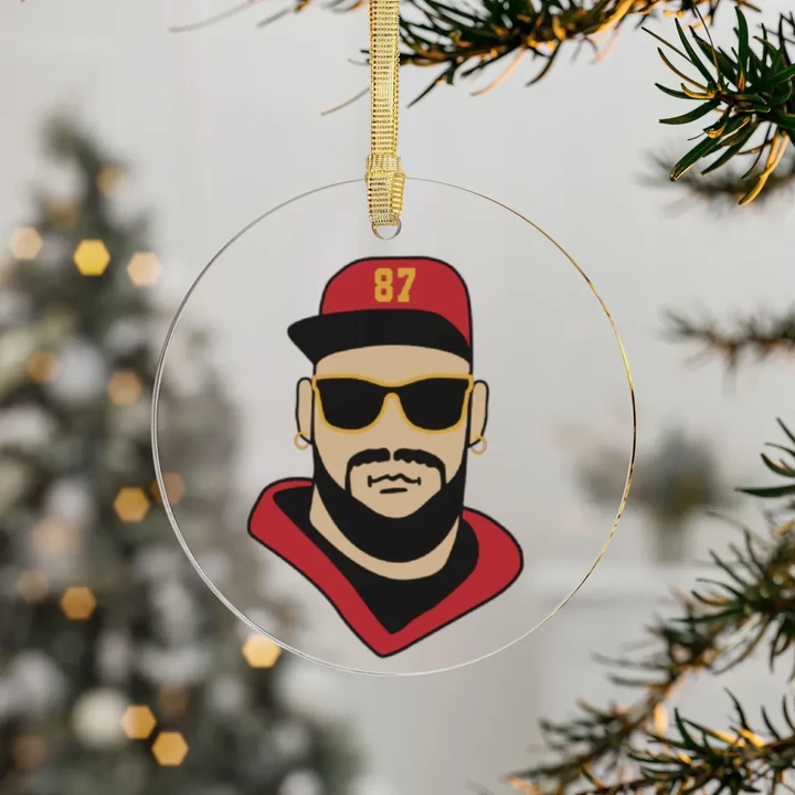 Travis Kelce Kansas City Chiefs Ornament (Pack 2/3/5/10)
