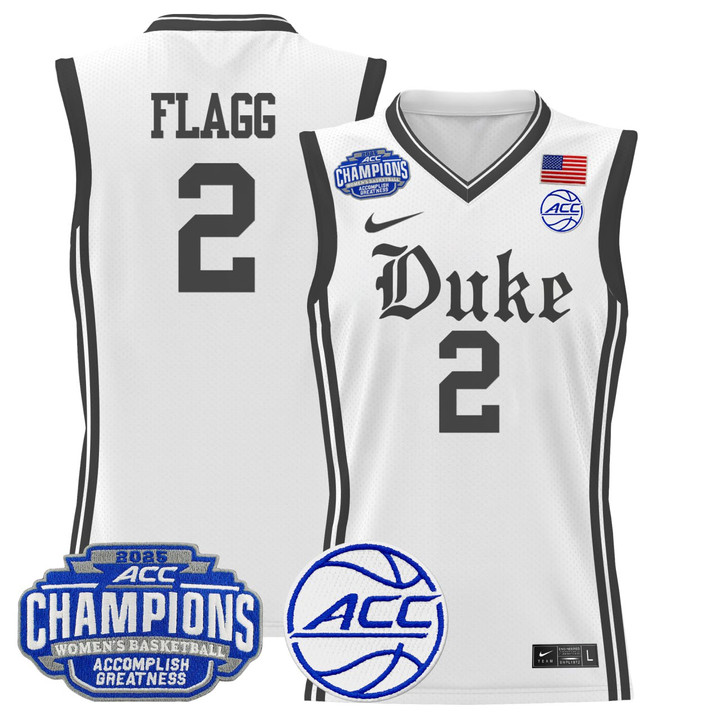 Cooper Flagg Duke Blue Devils White Jersey - All Stitched