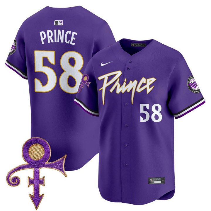 Minnesota Twins Prince City Connect Purple Jersey - All Stitched