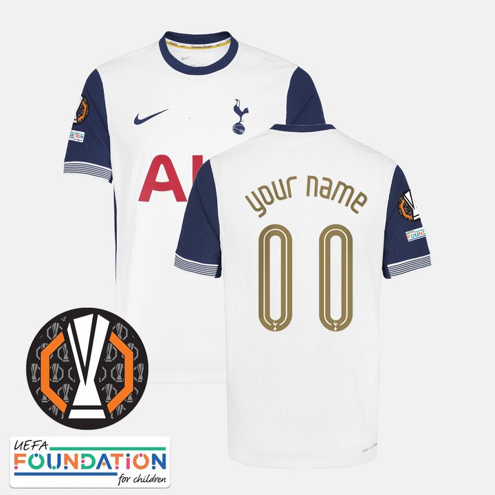 Tottenham Hotspur 2024/25 Europa League Winners Custom Jersey