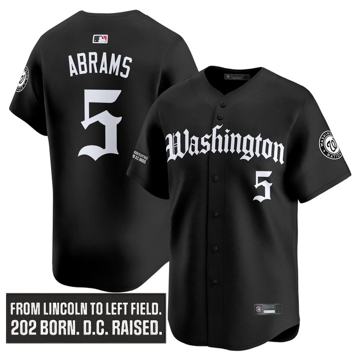 Men's Washington Nationals 'Gothic Capitol Edition' Vapor Premier Limited Jersey - All Stitched