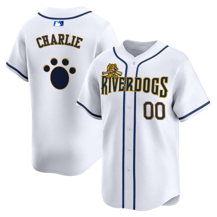 Charleston RiverDogs White Home Jersey - All Stitched