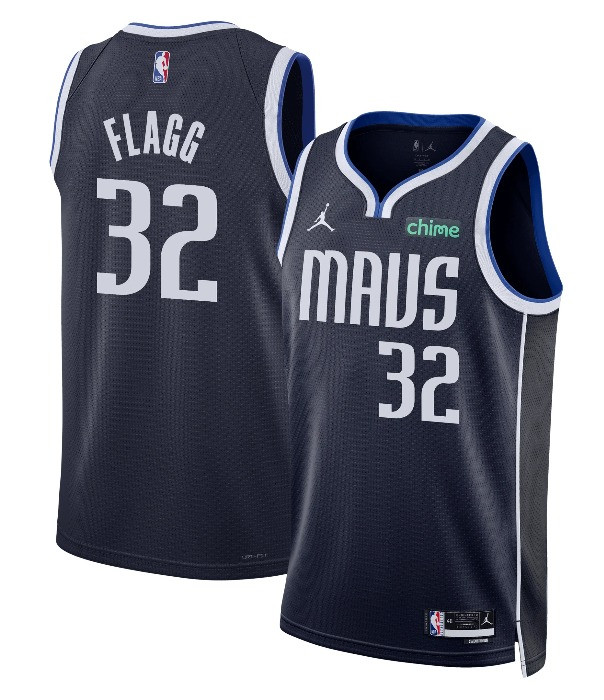 Cooper Flagg #32 Dallas Mavericks Navy Jersey - All Stitched