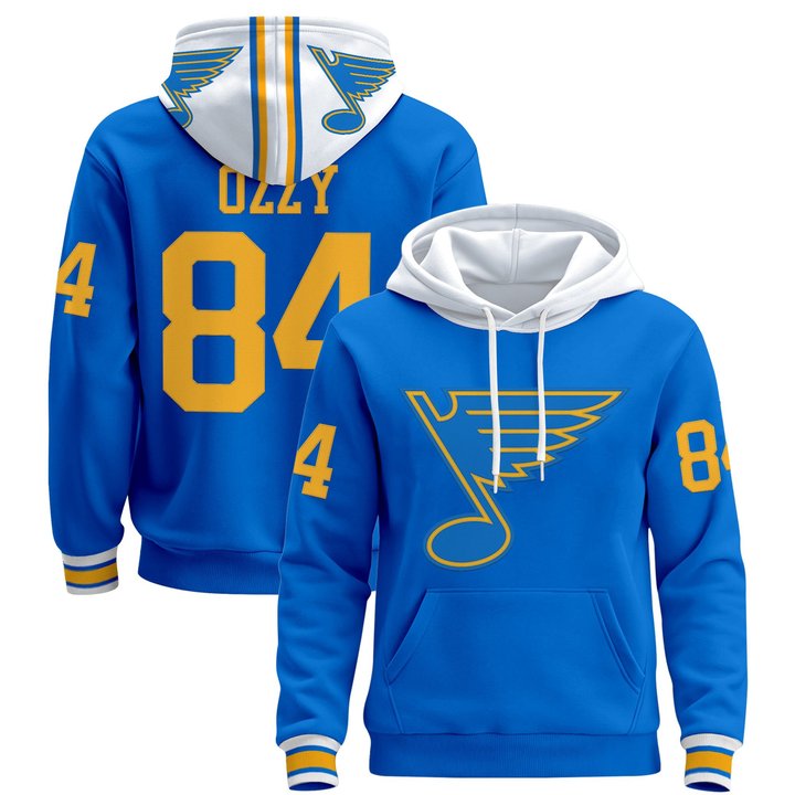 Men's St. Louis Blues 202526 Premium Pullover Hoodie - All Stitched
