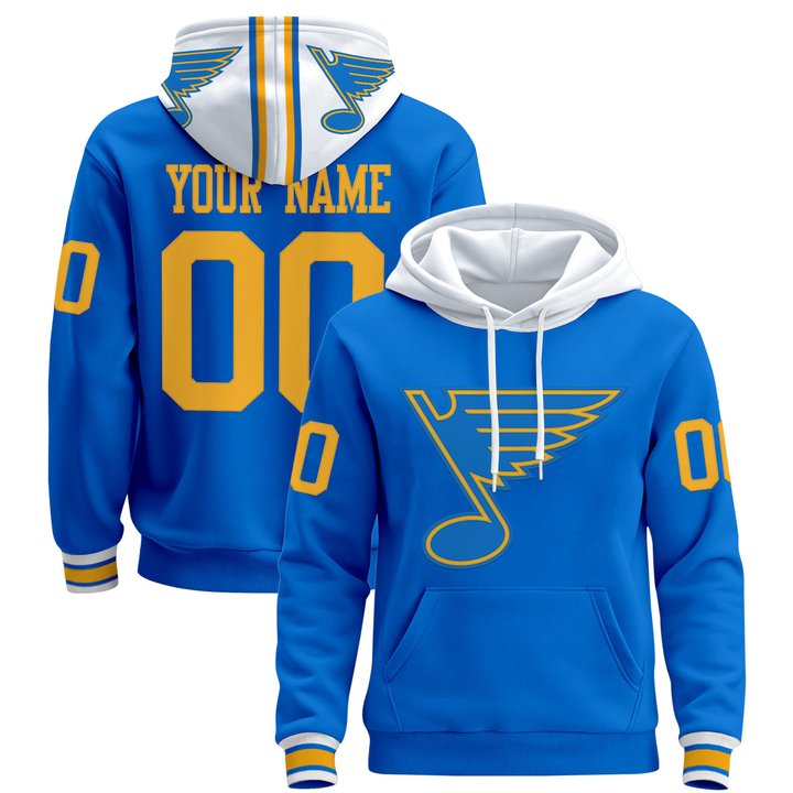 St. Louis Blues 202526 Premium Custom Pullover Hoodie - All Stitched