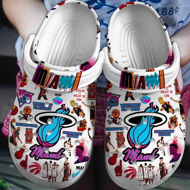 Miami Heat Crocs Shoes
