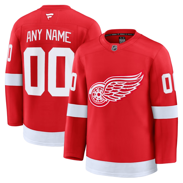 Detroit Red Wings Home Custom Jersey - All Stitched