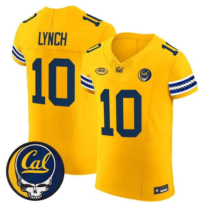 Marshawn Lynch #10 California Golden Bears Gold Vapor Elite Jersey - All Stitched