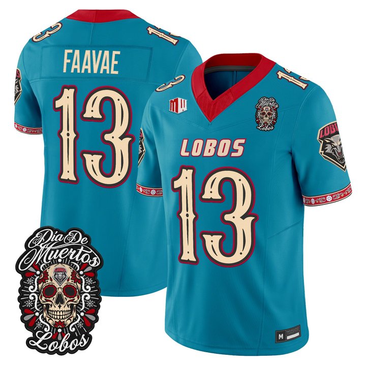 Men's New Mexico Lobos Día de los Muertos Vapor Limited Jersey - All Stitched