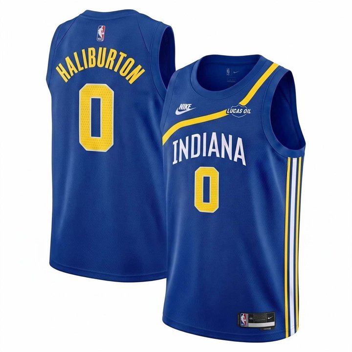 Tyrese Haliburton #0 Indiana Pacers Blue Jersey - All Stitched