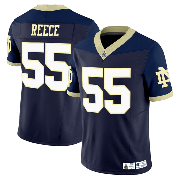 REECE #55 Notre Dame Fighting Navy Jersey - All Stitched