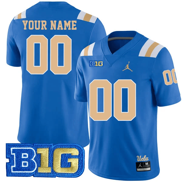 UCLA Bruins Blue Custom Jersey - All Stitched