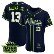 Men's Atlanta Braves Atliens Flex Base Jersey - All Stitched