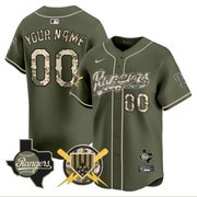 Texas Rangers Armed Forces Day Vapor Premier Limited Custom Jersey - All Stitched