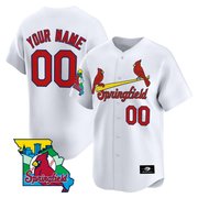 Springfield Cardinals White Custom Jersey - All Stitched