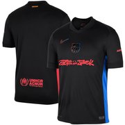 Barcelona 2024-25 Away Travis Scott Black Jersey - All Printed