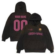 FC Barcelona x Cactus Jack Brown Custom Pullover Hoodie - Stitched