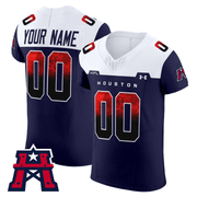 Houston Roughnecks Navy Custom Jersey - All Stitched