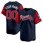 Rome Braves Navy Baseball Custom Jersey - All Stitched