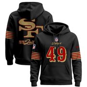 49ers Black Pullover Hoodie - All Stitched