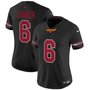 Women's James Conner #6 Arizona Cardinals Black Jersey - All Stitched