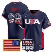 Aaron Judge #99 Team USA Navy Baseball Jersey - All Stitched