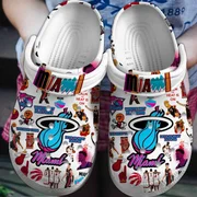 Miami Heat Crocs Shoes