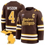 Zaccharya Wisdom #4 Western Michigan Broncos Brown Jersey - All Stitched