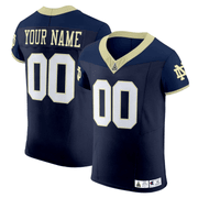 Notre Dame Fighting Navy Custom Vapor Elite Jersey - All Stitched