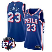 LeBron James Philadelphia 76ers Royal Jersey - All Stitched