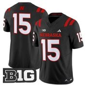 #15 Nebraska Huskers Black Jersey - All Stitched