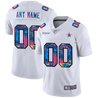 Cowboys Crucial Catch Multicolor Custom Jersey - All Stitched