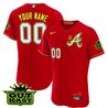 Atlanta Braves Atliens The A Baseball Custom Jersey - All Stitched