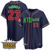 Men's Atlanta Braves Atliens Cool Base Jersey - All Stitched
