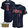 Men's Atlanta Braves Atliens Flex Base Jersey V2 - All Stitched