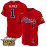 Men's Atlanta Braves Atliens Flex Base Jersey V2 - All Stitched