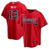 Austin Riley Atlanta Mississippi Braves Red Jersey - All Stitched