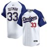Men's Los Angeles Dodgers Gold Trim Vapor Premier Limited Jersey - All Stitched