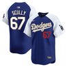 Men's Los Angeles Dodgers Gold Trim Vapor Premier Limited Jersey - All Stitched