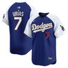 Men's Los Angeles Dodgers Gold Trim Vapor Premier Limited Jersey - All Stitched