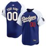 Los Angeles Dodgers Gold Trim Vapor Premier Limited Custom Jersey - All Stitched