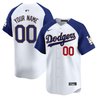 Los Angeles Dodgers Gold Trim Vapor Premier Limited Custom Jersey - All Stitched