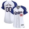 Los Angeles Dodgers Gold Trim Vapor Premier Limited Custom Jersey - All Stitched