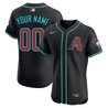 Arizona Diamondbacks Black 2024 Alternate Black Custom Jersey - All Stitched