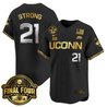 Men's Size - UConn Huskies 2025 Big Eat Women's Final Four Patch Vapor Baseball Jersey - All Stitched